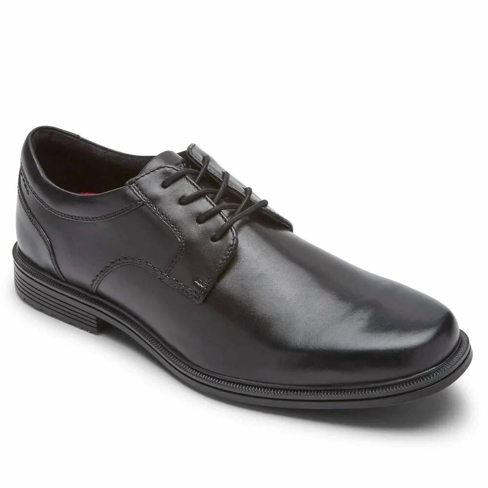 NEW ROCKPORT men's taylor plain toe shoes in black